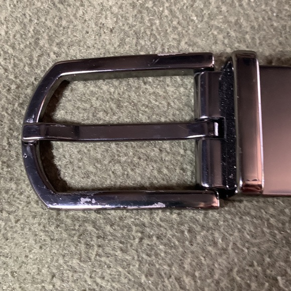 Men’s AIE black leather belt. Dot pattern. Size 34 - Picture 2 of 5